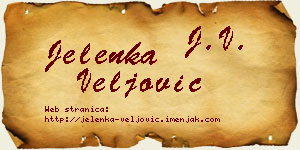 Jelenka Veljović vizit kartica